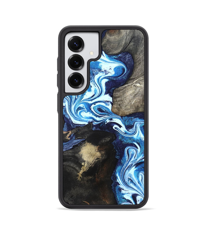 Galaxy S25 Wood Phone Case - Flossie (Blue, 820160)