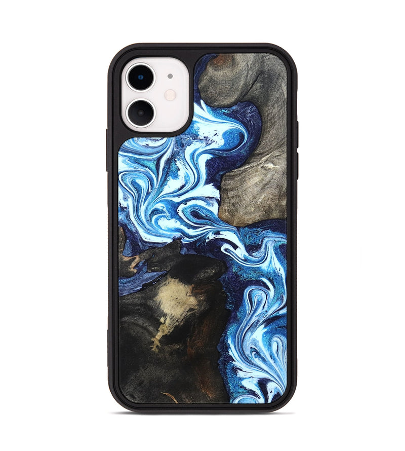 iPhone 11 Wood Phone Case - Flossie (Blue, 820160)
