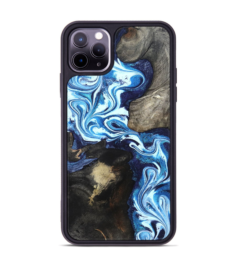 iPhone 11 Pro Max Wood Phone Case - Flossie (Blue, 820160)