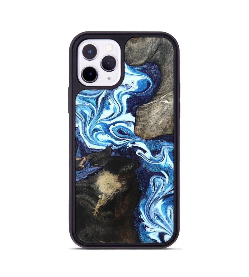 iPhone 11 Pro Wood Phone Case - Flossie (Blue, 820160)