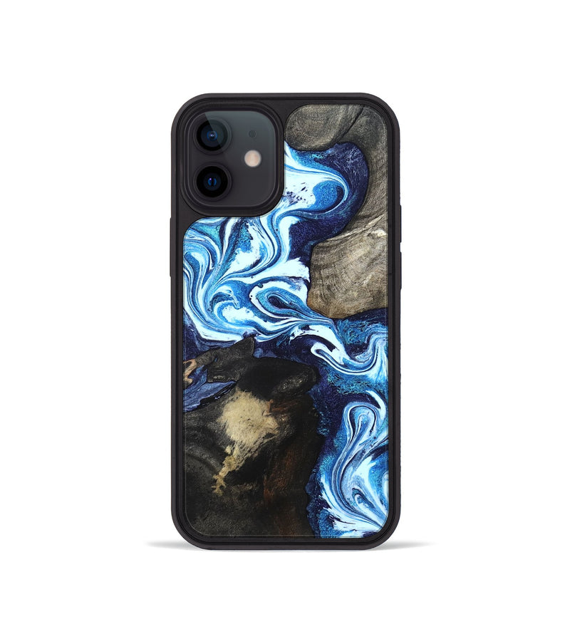 iPhone 12 mini Wood Phone Case - Flossie (Blue, 820160)