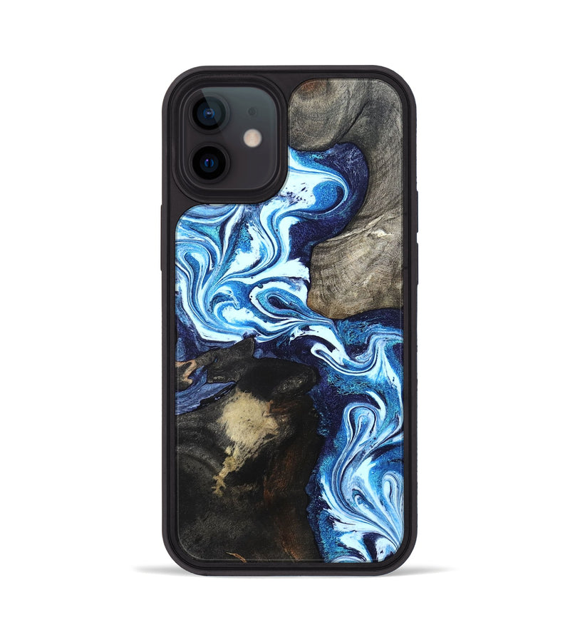 iPhone 12 Wood Phone Case - Flossie (Blue, 820160)