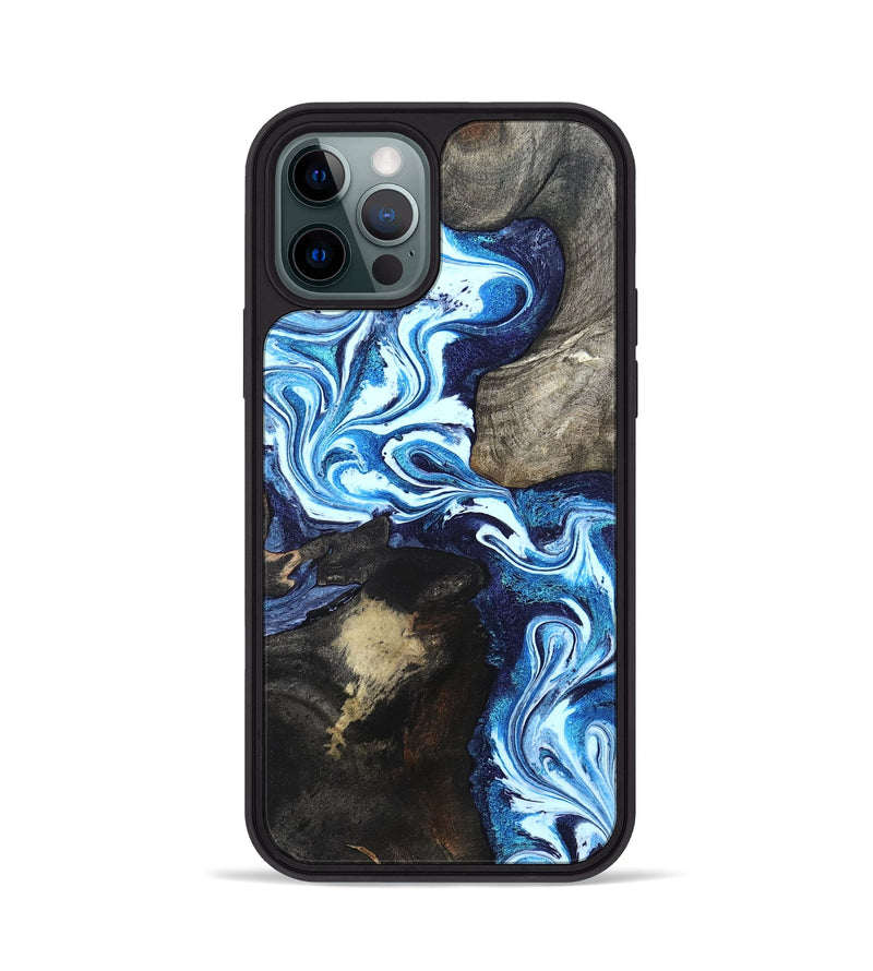 iPhone 12 Pro Wood Phone Case - Flossie (Blue, 820160)