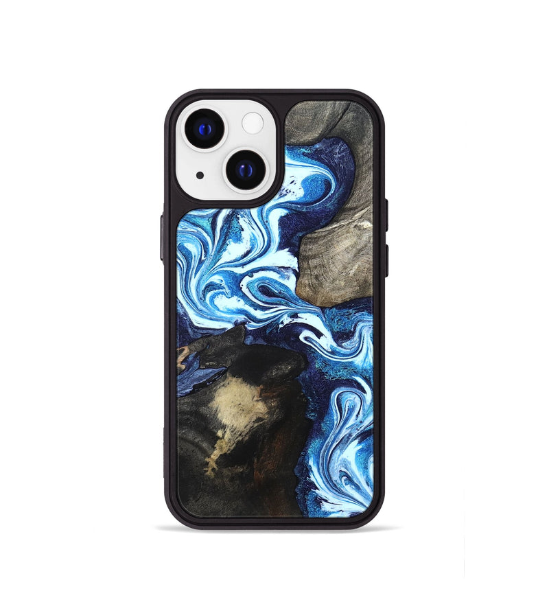 iPhone 13 mini Wood Phone Case - Flossie (Blue, 820160)