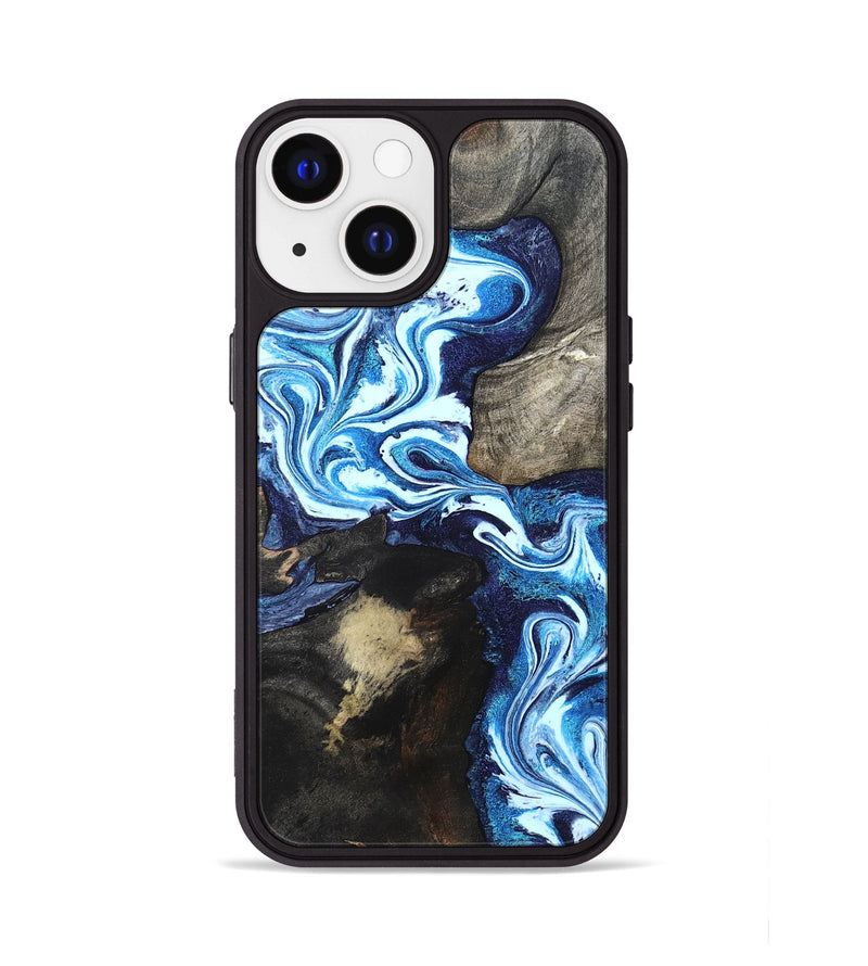 iPhone 13 Wood Phone Case - Flossie (Blue, 820160)