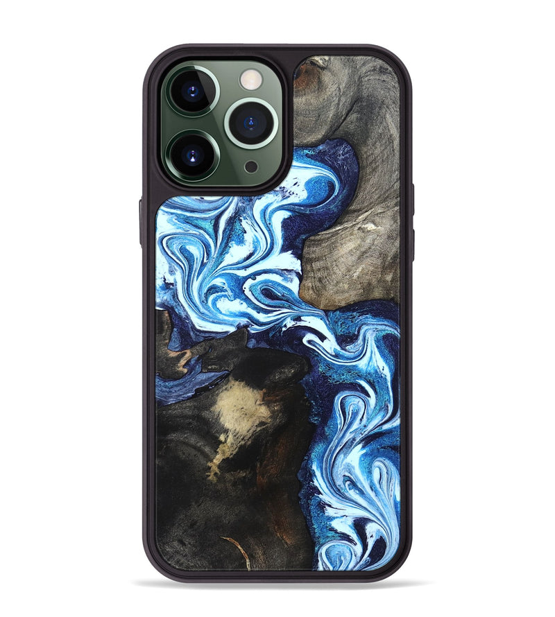 iPhone 13 Pro Max Wood Phone Case - Flossie (Blue, 820160)