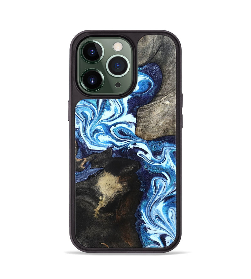 iPhone 13 Pro Wood Phone Case - Flossie (Blue, 820160)