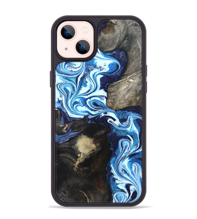 iPhone 14 Plus Wood Phone Case - Flossie (Blue, 820160)