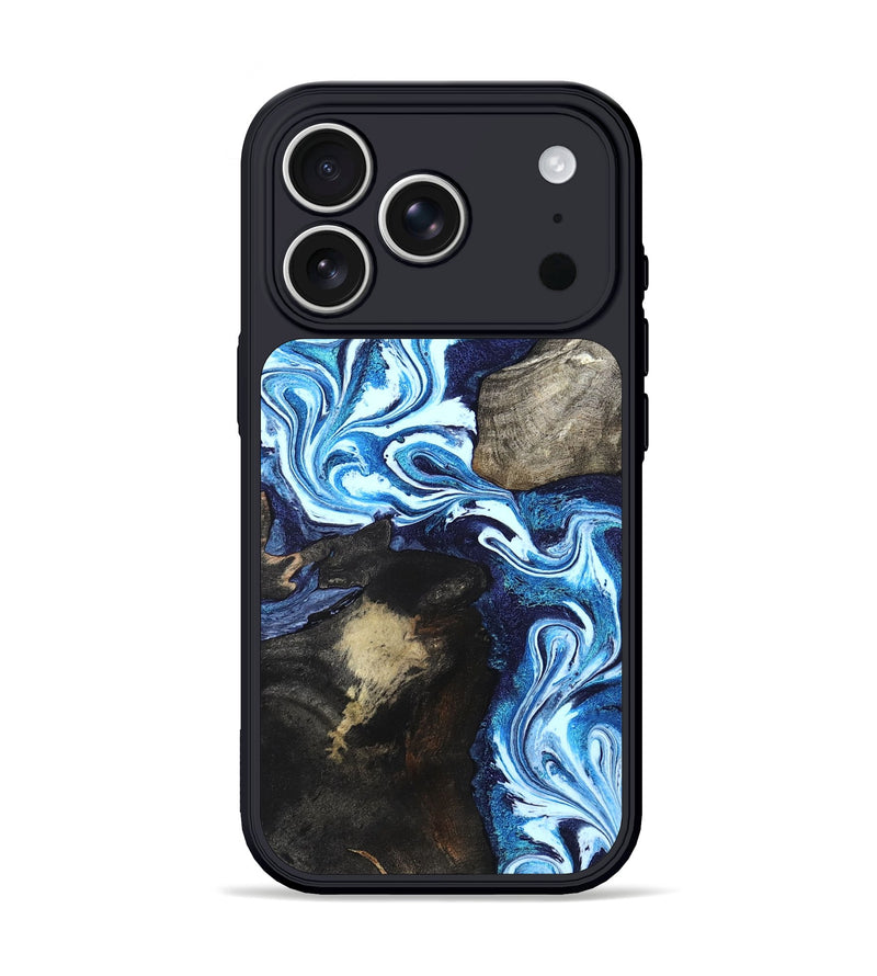 iPhone 17 Pro Wood Phone Case - Flossie (Blue, 820160)