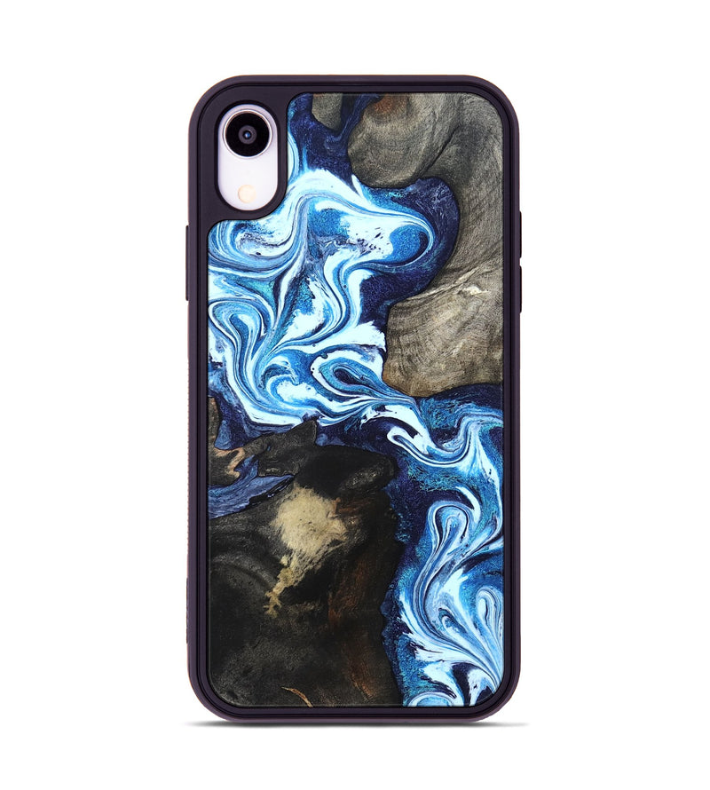 iPhone Xr Wood Phone Case - Flossie (Blue, 820160)
