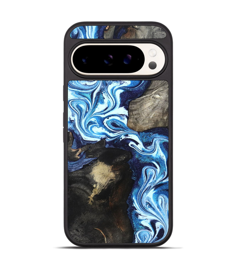 Pixel 9 Pro Wood Phone Case - Flossie (Blue, 820160)