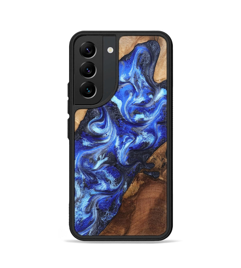 Galaxy S22 Wood Phone Case - Emile (Blue, 820161)