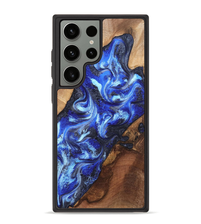 Galaxy S23 Ultra Wood Phone Case - Emile (Blue, 820161)