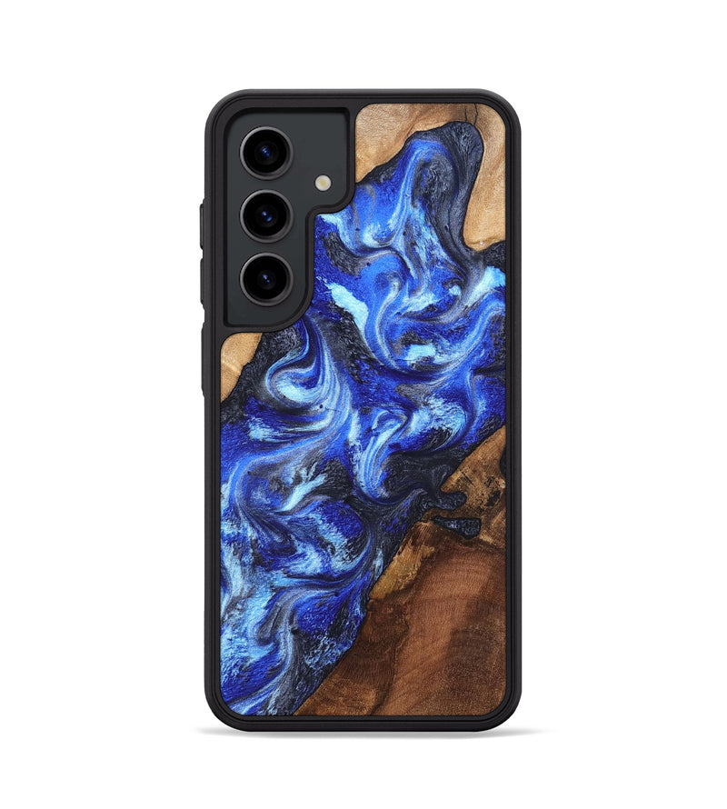 Galaxy S24 Wood Phone Case - Emile (Blue, 820161)
