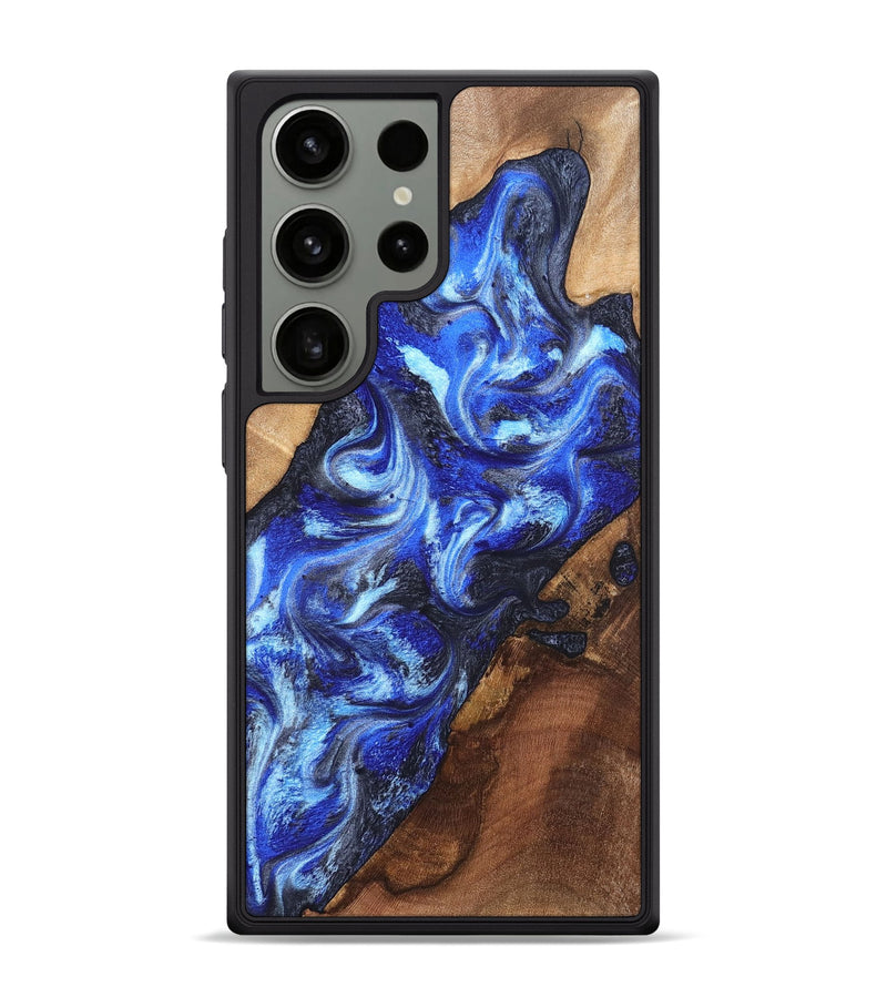 Galaxy S24 Ultra Wood Phone Case - Emile (Blue, 820161)
