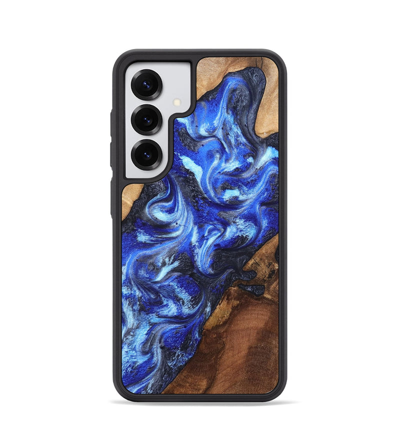 Galaxy S25 Wood Phone Case - Emile (Blue, 820161)