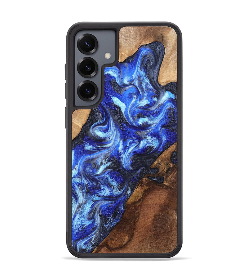 Galaxy S25 Plus Wood Phone Case - Emile (Blue, 820161)