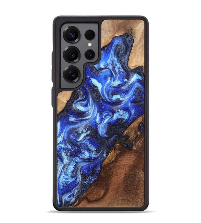 Galaxy S25 Ultra Wood Phone Case - Emile (Blue, 820161)