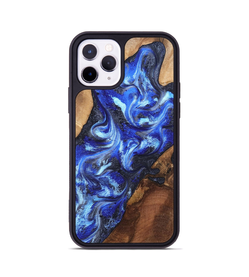 iPhone 11 Pro Wood Phone Case - Emile (Blue, 820161)