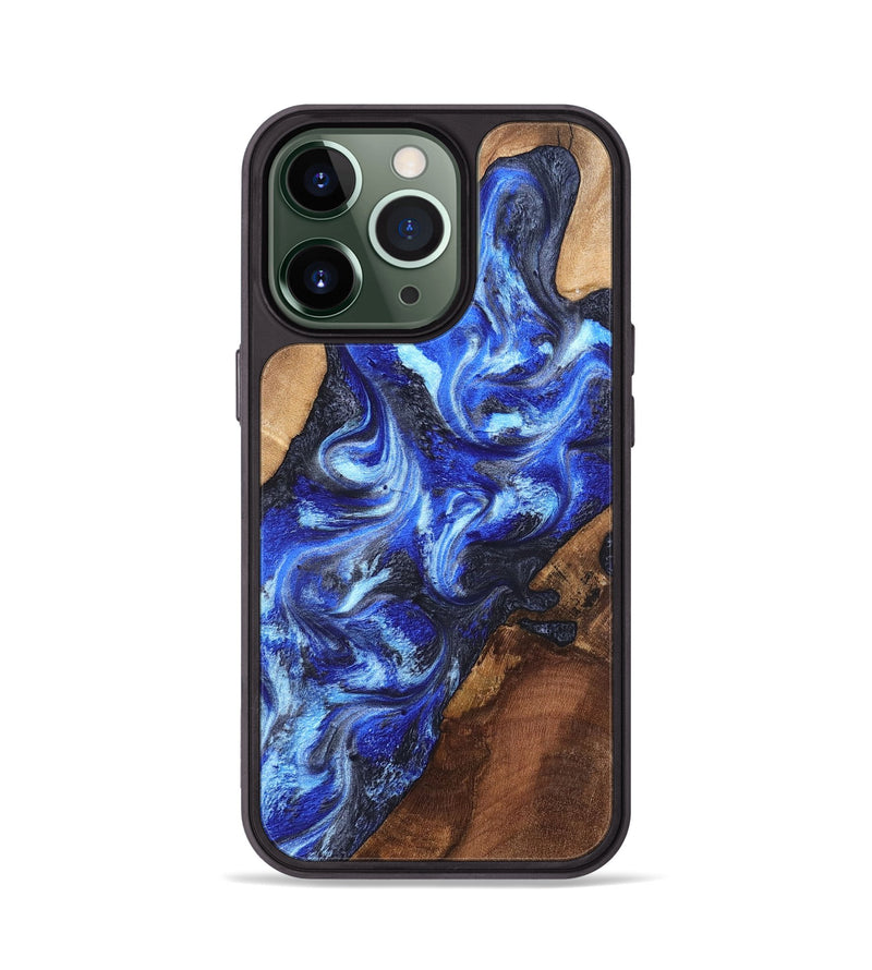 iPhone 13 Pro Wood Phone Case - Emile (Blue, 820161)
