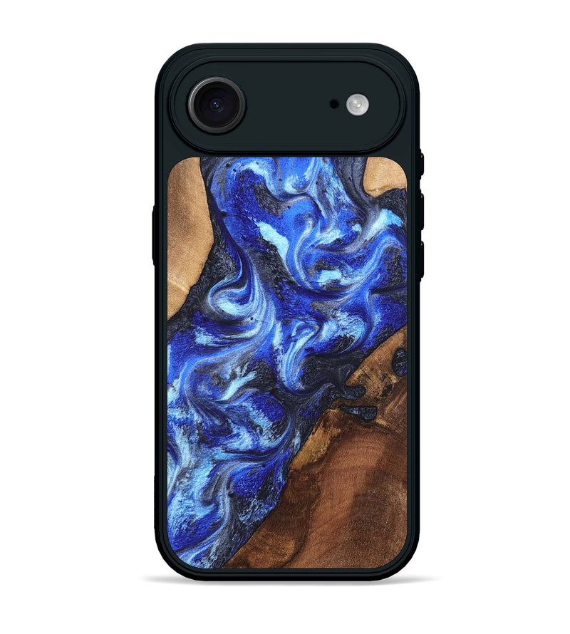iPhone 17 Air Wood Phone Case - Emile (Blue, 820161)