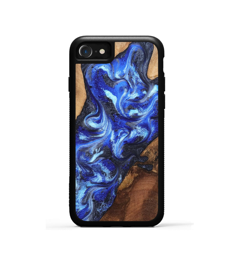 iPhone SE Wood Phone Case - Emile (Blue, 820161)