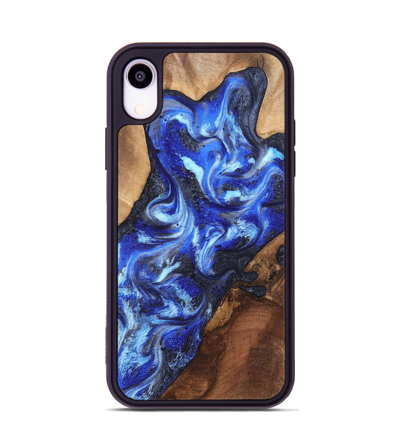 iPhone Xr Wood Phone Case - Emile (Blue, 820161)