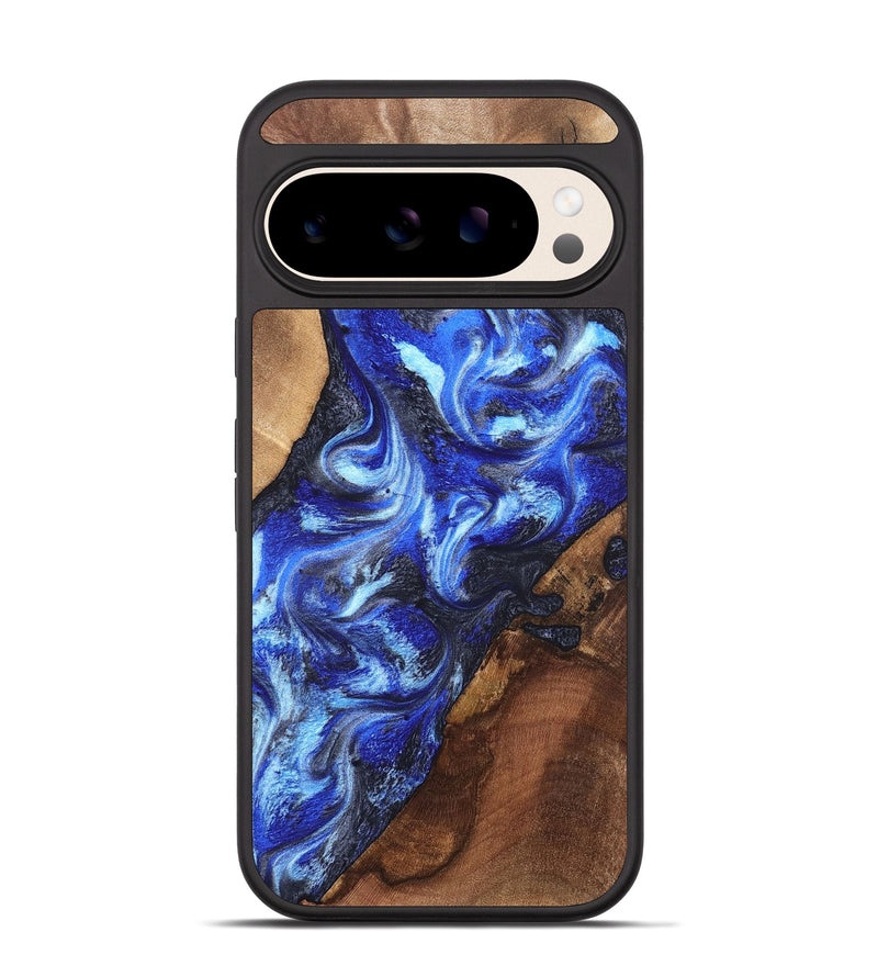 Pixel 10 Wood Phone Case - Emile (Blue, 820161)
