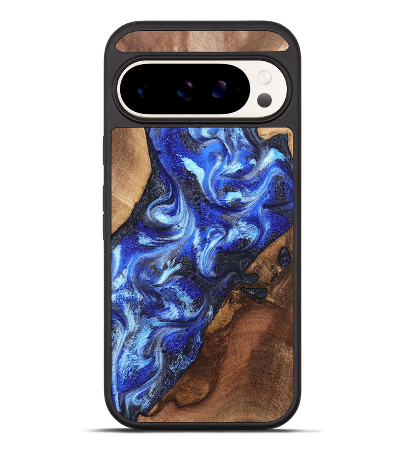 Pixel 10 Pro XL Wood Phone Case - Emile (Blue, 820161)