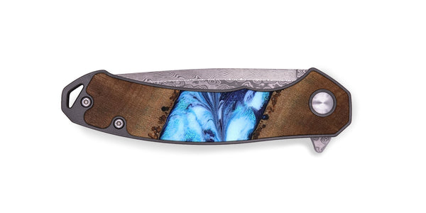 EDC Wood Pocket Knife - King (Blue, 820162)
