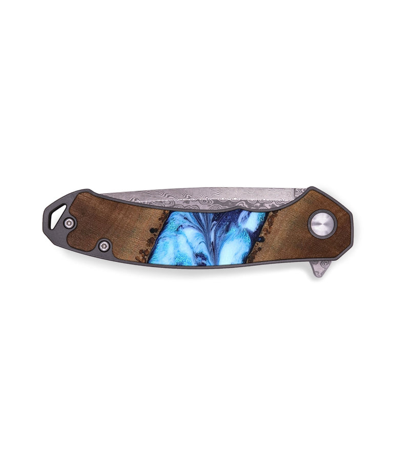 EDC Wood Pocket Knife - King (Blue, 820162)