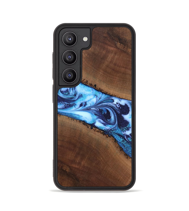 Galaxy S23 Wood Phone Case - King (Blue, 820162)