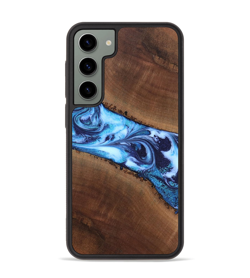 Galaxy S23 Plus Wood Phone Case - King (Blue, 820162)