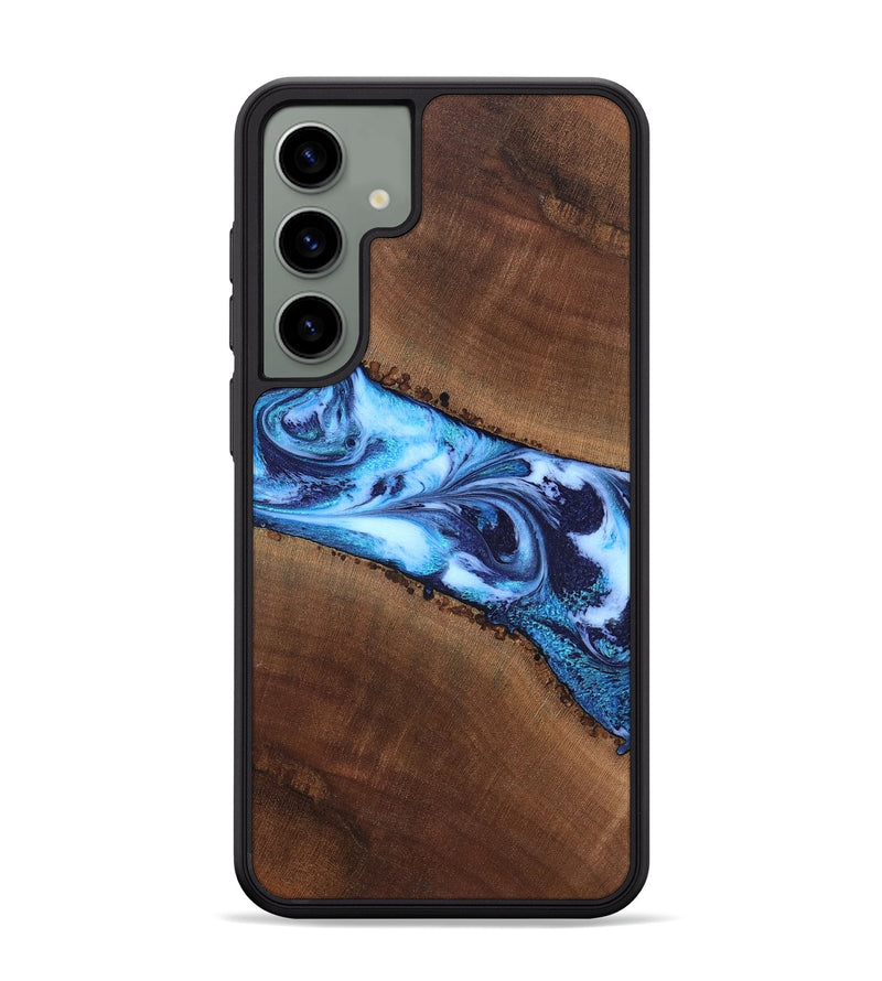 Galaxy S24 Plus Wood Phone Case - King (Blue, 820162)