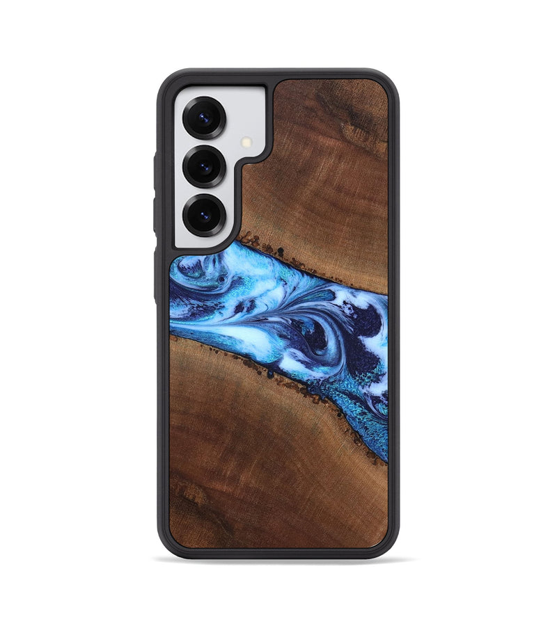 Galaxy S25 Wood Phone Case - King (Blue, 820162)