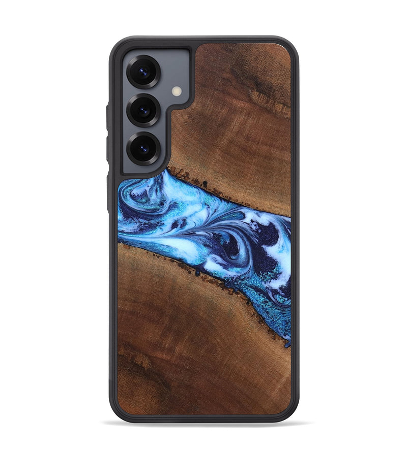 Galaxy S25 Plus Wood Phone Case - King (Blue, 820162)