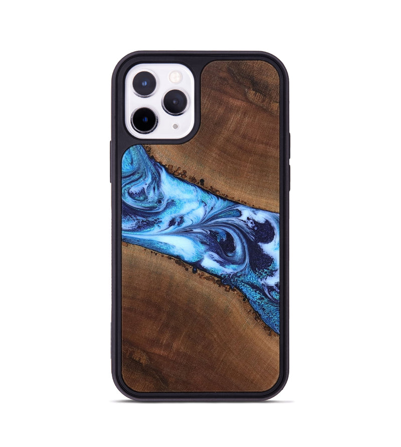 iPhone 11 Pro Wood Phone Case - King (Blue, 820162)