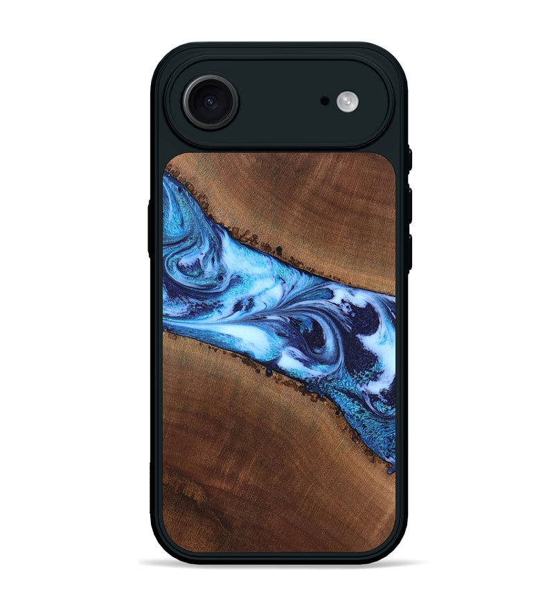 iPhone 17 Air Wood Phone Case - King (Blue, 820162)