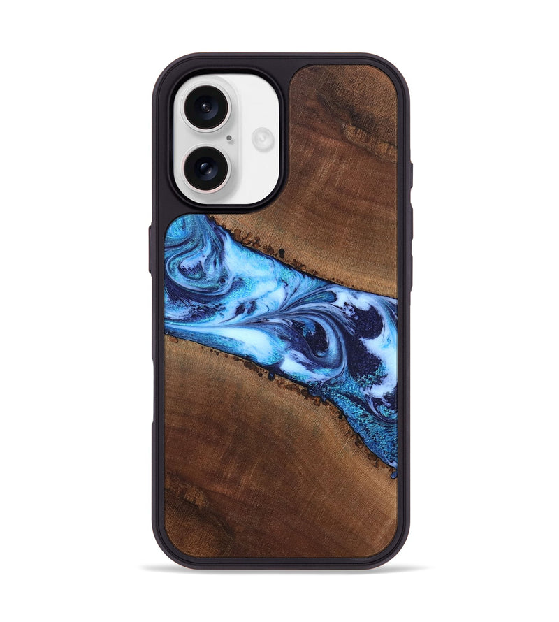 iPhone 17 Wood Phone Case - King (Blue, 820162)