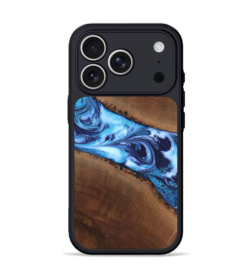 iPhone 17 Pro Wood Phone Case - King (Blue, 820162)