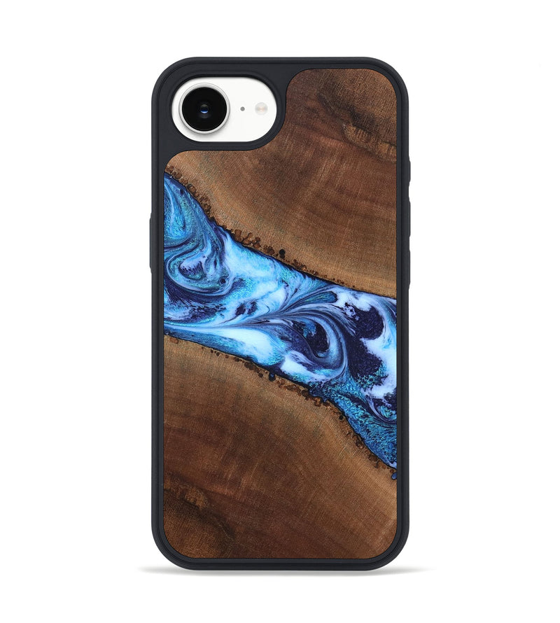 iPhone 17e Wood Phone Case - King (Blue, 820162)
