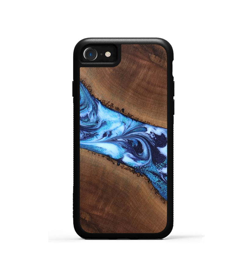 iPhone SE Wood Phone Case - King (Blue, 820162)
