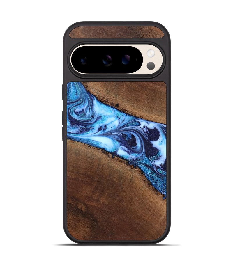 Pixel 10 Pro Wood Phone Case - King (Blue, 820162)