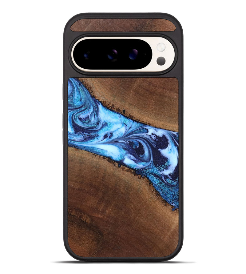Pixel 10 Pro XL Wood Phone Case - King (Blue, 820162)
