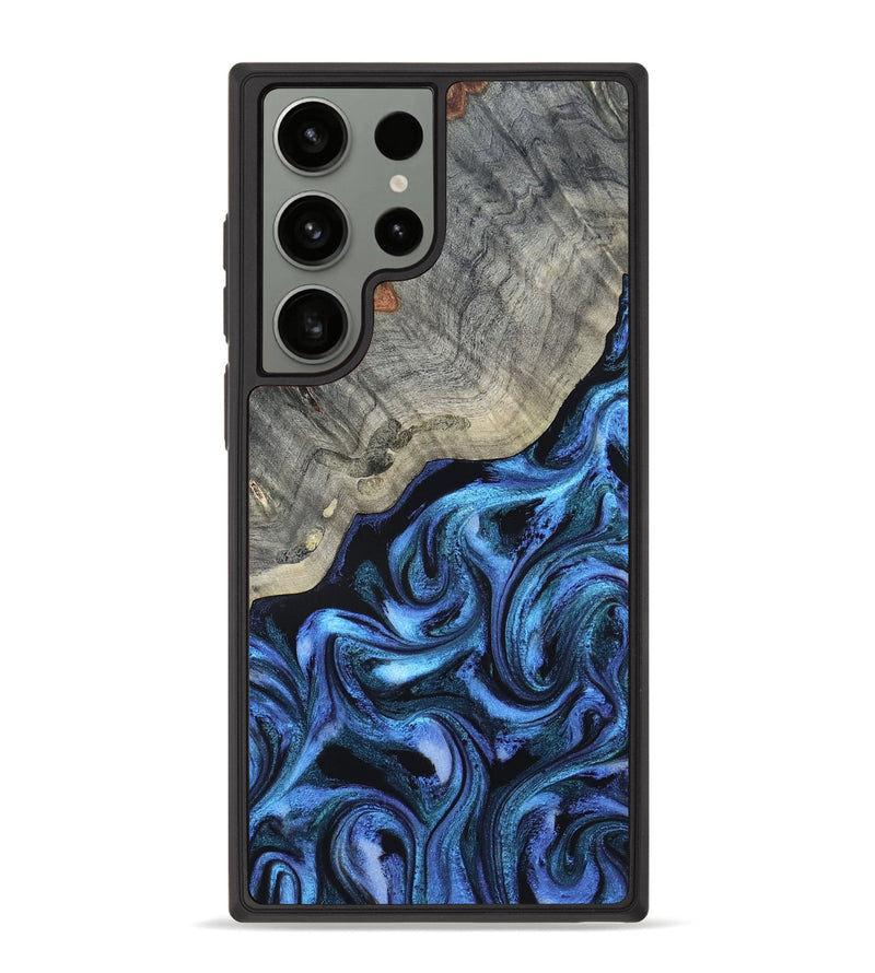 Galaxy S23 Ultra Wood Phone Case - Yehuda (Blue, 820163)
