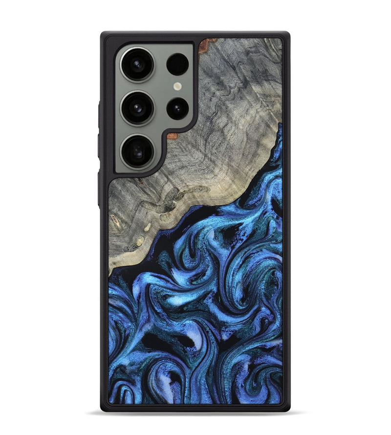 Galaxy S24 Ultra Wood Phone Case - Yehuda (Blue, 820163)
