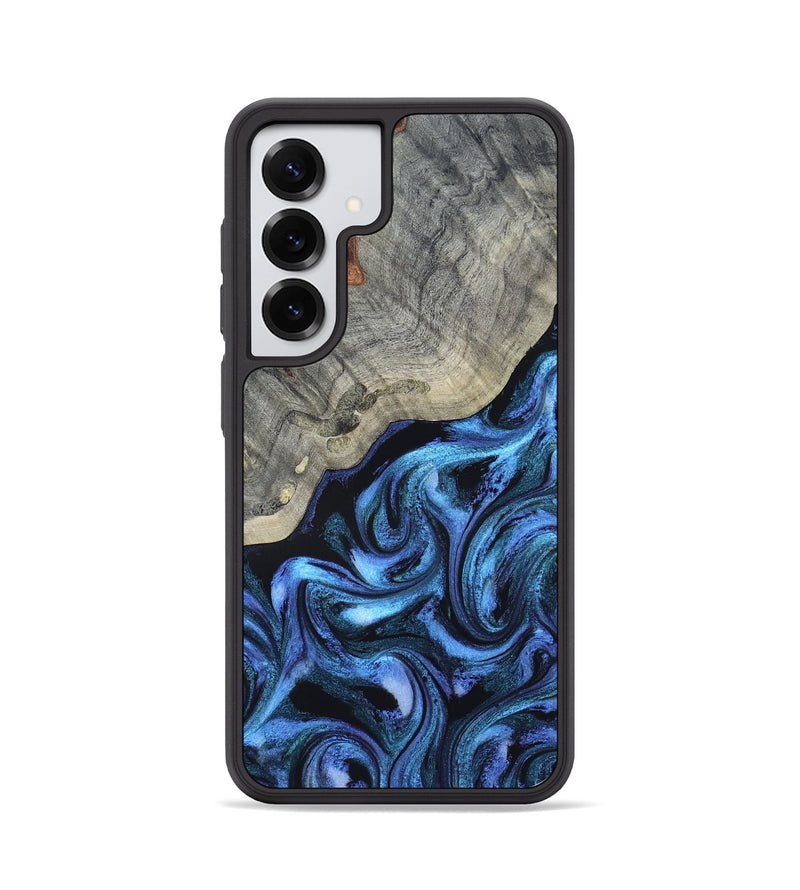 Galaxy S25 Wood Phone Case - Yehuda (Blue, 820163)