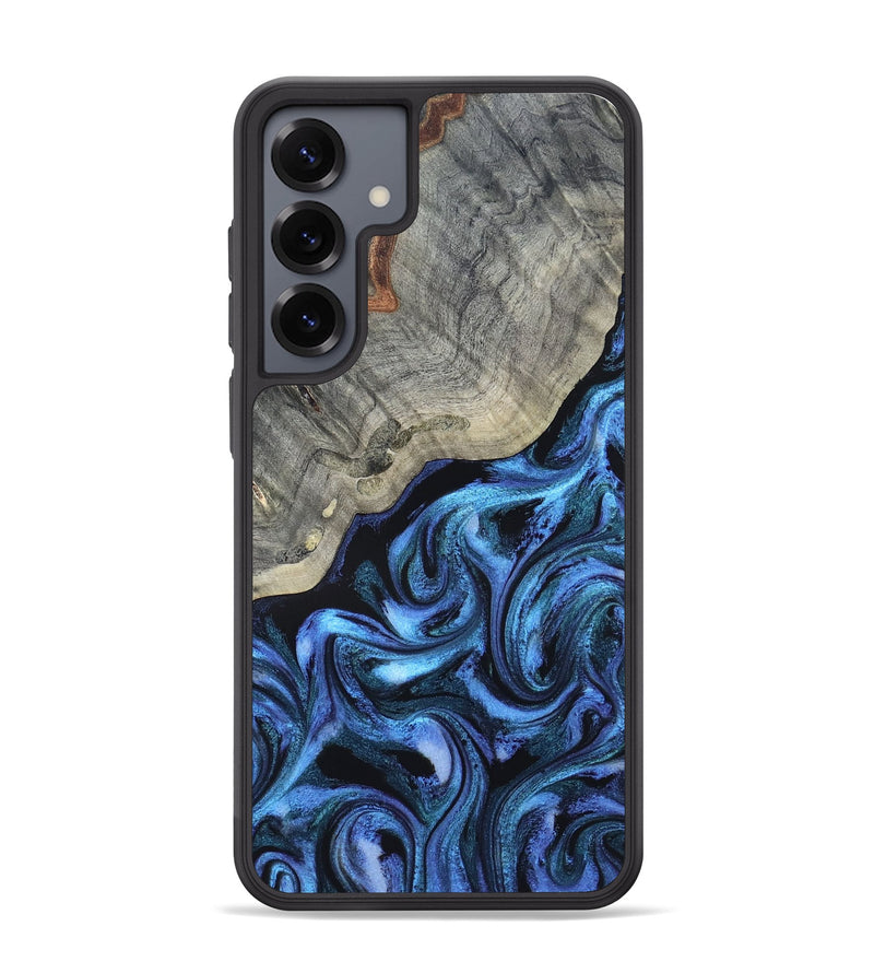 Galaxy S25 Plus Wood Phone Case - Yehuda (Blue, 820163)