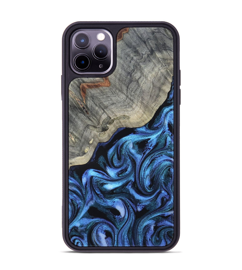 iPhone 11 Pro Max Wood Phone Case - Yehuda (Blue, 820163)