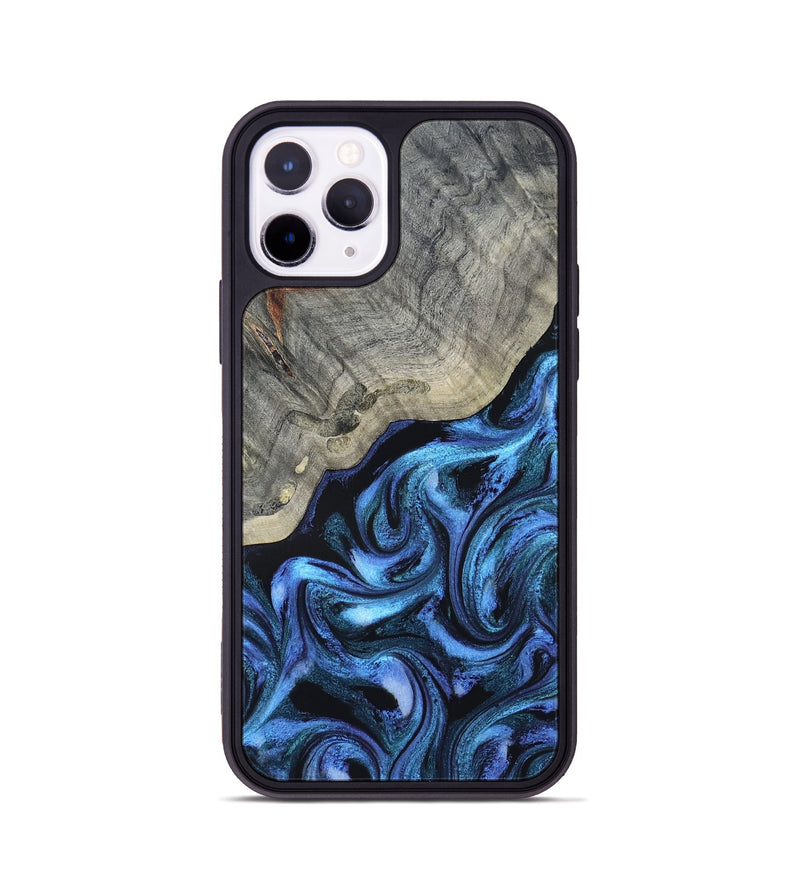 iPhone 11 Pro Wood Phone Case - Yehuda (Blue, 820163)